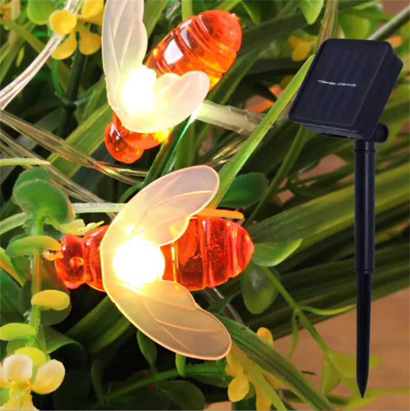 Cute Bee Solar String Light 20 - đánh giá và giá Christmas Lights Outdoor