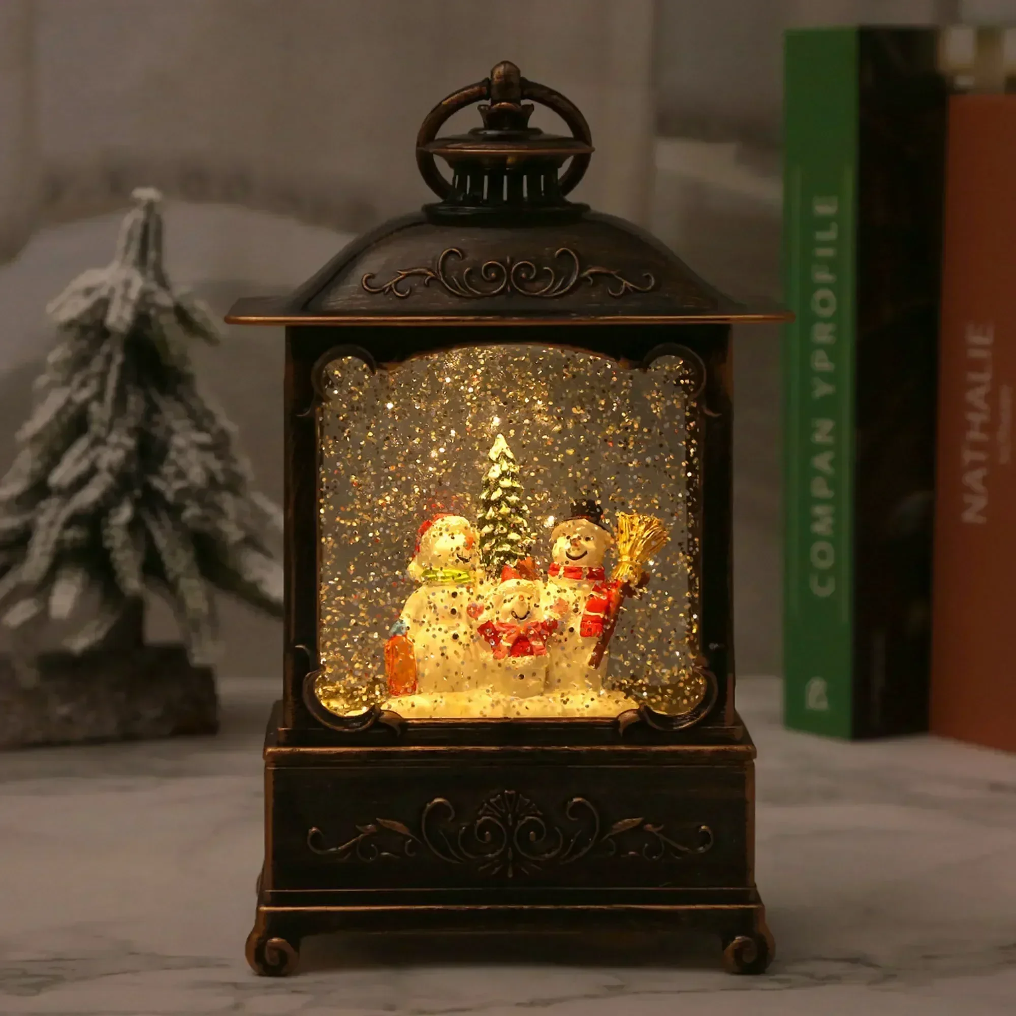 Christmas Snow Globe Lantern M - đánh giá và giá Snow Globe Musical