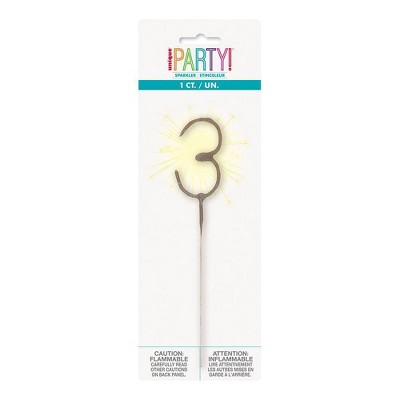 Number 3 Sparkler Flame Candle - đánh giá và giá Holiday Candle Set