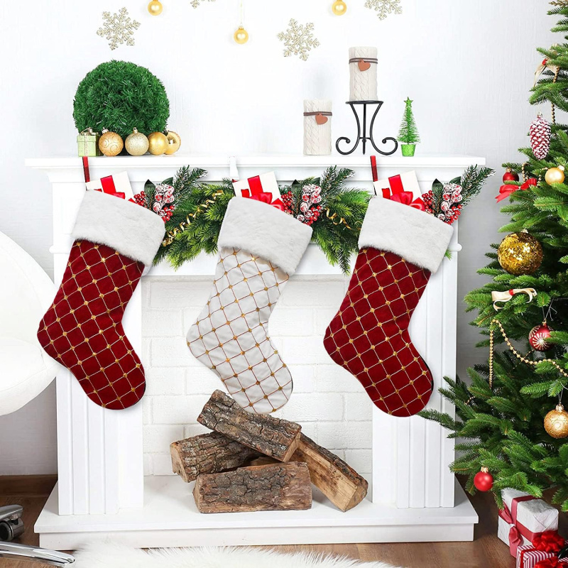 Christmas Stocking Soft Faux F - đánh giá và giá Christmas Stocking Hanging