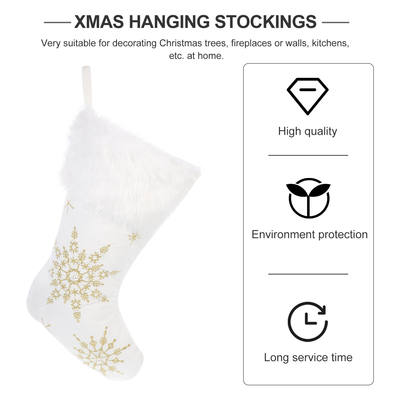 1Pcs Xmas Sock Decor Hanging P - đánh giá và giá Christmas Stocking Hanging