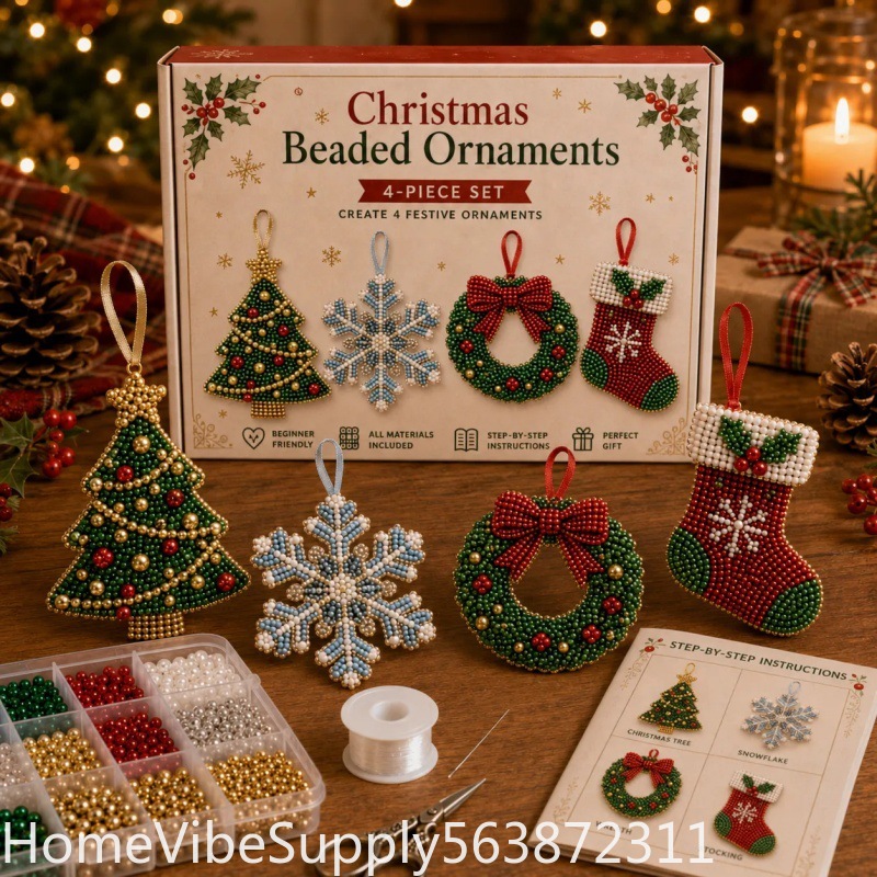 4 Pieces 3D Beaded Christmas T - đánh giá và giá Christmas Stocking Hanging
