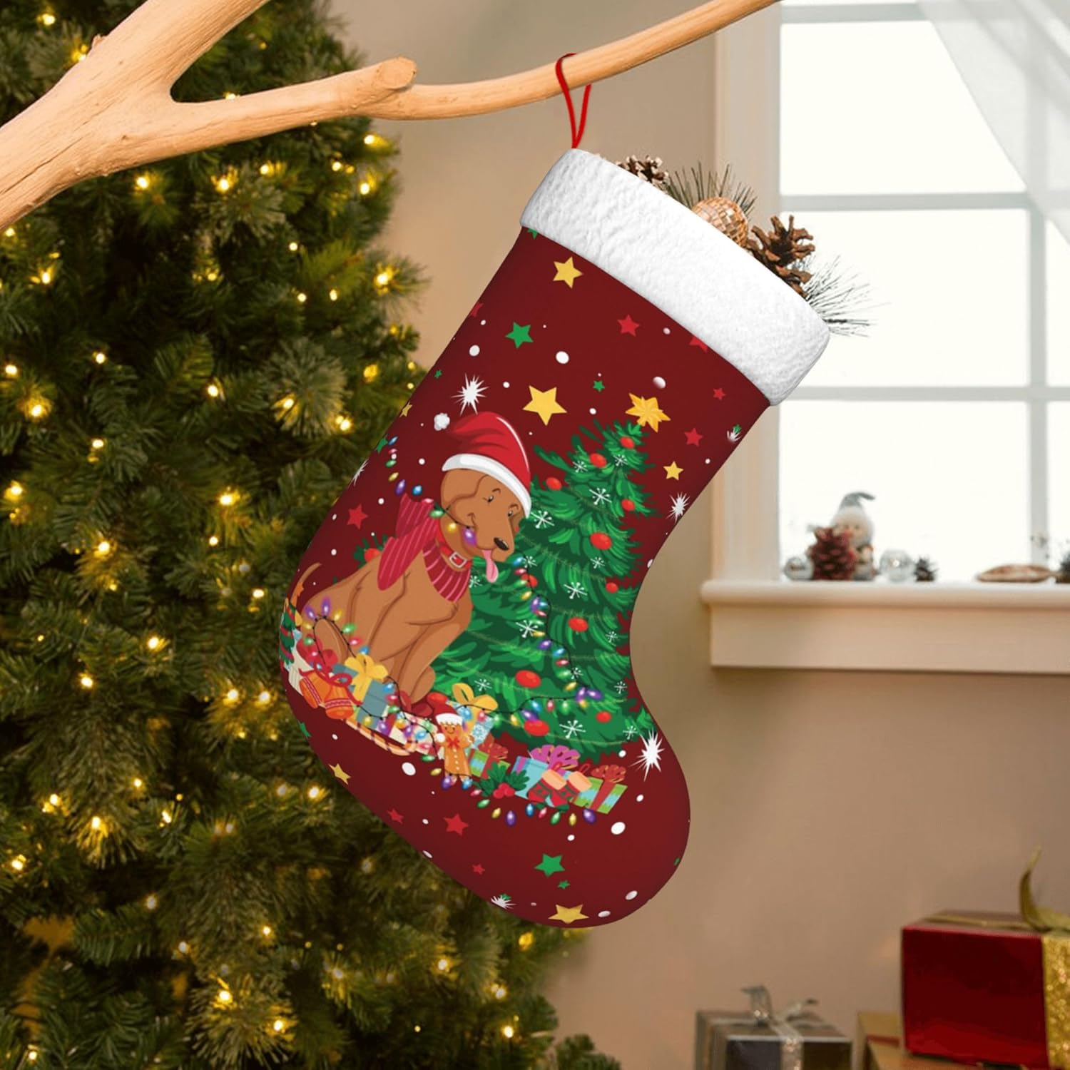 Christmas Dog Light Design 17. - đánh giá và giá Christmas Stocking Hanging
